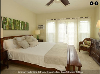 Maui House rental master bed